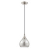 Livex Lighting 1 Lt Brushed Nickel Mini Pendant - 40645-91