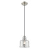 Livex Lighting 1 Lt Brushed Nickel Mini Pendant - 40651-91