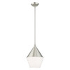 Livex Lighting 1 Lt Brushed Nickel Mini Pendant - 40684-91