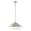 Livex Lighting 1 Lt Brushed Nickel Pendant - 40689-91