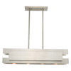 Livex Lighting 4 Lt Brushed Nickel Linear Chandelier - 40694-91