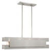 Livex Lighting 4 Lt Brushed Nickel Linear Chandelier - 40694-91
