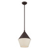 Livex Lighting 1 Lt Bronze Mini Pendant - 40714-07