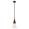 Livex Lighting 1 Lt Bronze Mini Pendant - 40716-07