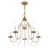 Livex Lighting 5 Lt Antique Brass Chandelier - 40795-01