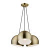 Livex Lighting 3 Light Antique Brass Multi Pendant - 40803-01
