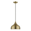 Livex Lighting 1 Light Antique Brass Pendant - 40982-01