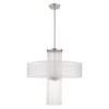 Livex Lighting 4 Lt Brushed Nickel Pendant Chandelier - 41142-91