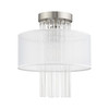 Livex Lighting 1 Lt Brushed Nickel Ceiling Mount - 41144-91