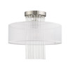 Livex Lighting 1 Lt Brushed Nickel Ceiling Mount - 41146-91