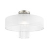 Livex Lighting 1 Lt Brushed Nickel Ceiling Mount - 41147-91