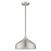 Livex Lighting 1 Lt Brushed Aluminum Mini Pendant - 41172-66