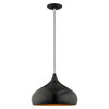 Livex Lighting 1 Lt Shiny Black Mini Pendant - 41173-68