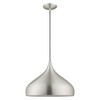 Livex Lighting 1 Lt Brushed Aluminum Mini Pendant - 41174-66