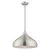 Livex Lighting 1 Lt Brushed Aluminum Mini Pendant - 41174-66