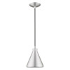 Livex Lighting 1 Lt Brushed Aluminum Mini Pendant - 41177-66