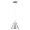 Livex Lighting 1 Lt Brushed Aluminum Mini Pendant - 41177-66