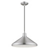 Livex Lighting 1 Lt Brushed Aluminum Mini Pendant - 41179-66