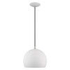 Livex Lighting 1 Lt White Mini Pendant - 41181-03