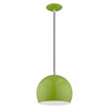 Livex Lighting 1 Lt Shiny Apple Green Mini Pendant - 41181-78