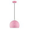 Livex Lighting 1 Lt Shiny Pink Mini Pendant - 41181-79