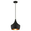 Livex Lighting 1 Lt Black Mini Pendant - 41186-04