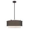 Livex Lighting 4 Lt Bronze Pendant Chandelier - 41205-07