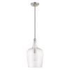 Livex Lighting 1 Lt Brushed Nickel Mini Pendant - 41237-91