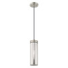 Livex Lighting 1 Lt Brushed Nickel Mini Pendant - 41241-91