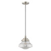 Livex Lighting 1 Lt Brushed Nickel Mini Pendant - 41242-91