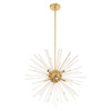Livex Lighting 8 Lt Satin Brass Pendant Chandelier - 41256-12