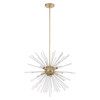 Livex Lighting 8 Lt Satin Brass Pendant Chandelier - 41256-12