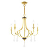 Livex Lighting 5 Lt Polished Brass Chandelier - 41275-02