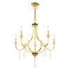 Livex Lighting 5 Lt Polished Brass Chandelier - 41275-02