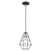 Livex Lighting 1 Lt Black Mini Pendant - 41322-04