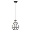 Livex Lighting 1 Lt Black Mini Pendant - 41322-04