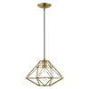 Livex Lighting 1 Lt Antique Brass Mini Pendant - 41323-01