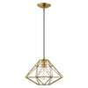 Livex Lighting 1 Lt Antique Brass Mini Pendant - 41323-01