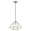 Livex Lighting 1 Lt Brushed Nickel Mini Pendant - 41323-91