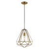 Livex Lighting 1 Lt Antique Brass Mini Pendant - 41324-01