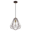 Livex Lighting 1 Lt Bronze Mini Pendant - 41324-07