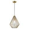 Livex Lighting 1 Lt Antique Brass Mini Pendant - 41325-01