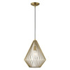 Livex Lighting 1 Lt Antique Brass Mini Pendant - 41325-01