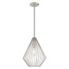 Livex Lighting 1 Lt Brushed Nickel Mini Pendant - 41325-91