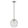 Livex Lighting 1 Lt Brushed Nickel Mini Pendant - 41326-91