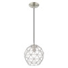 Livex Lighting 1 Lt Brushed Nickel Mini Pendant - 41326-91