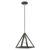 Livex Lighting 1 Lt Scandinavian Gray Mini Pendant - 41329-76