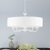 Livex Lighting 5 Light White Pendant Chandelier - 41775-03