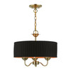 Livex Lighting 3 Light Antique Brass Pendant Chandelier - 41863-01