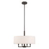 Livex Lighting 4 Lt English Bronze Pendant Chandelier - 42604-92